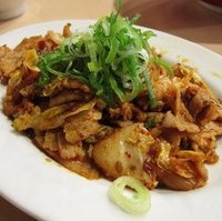 豚キムチ定食　こってり