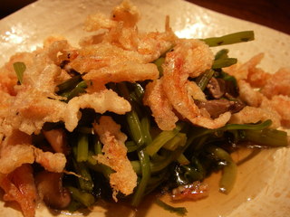 桜海老とセリのお浸し