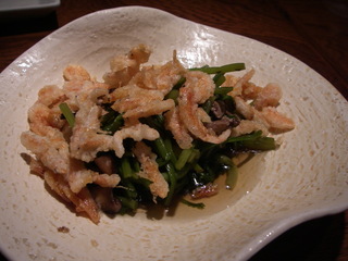 桜海老とセリのお浸し