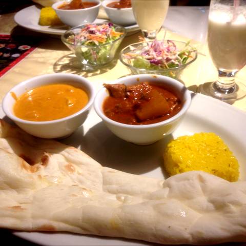 シーフードとチキンと大根のカレー