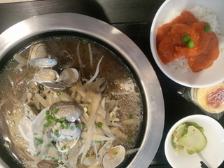 あさりのラーメン