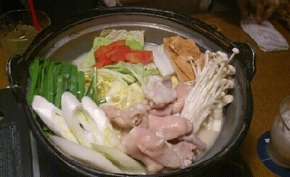 豆乳トンコツのモツ鍋