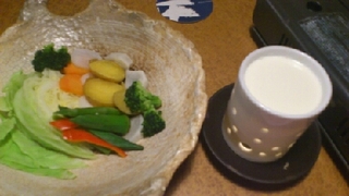 蒸し野菜の農園チーズフォンデュ