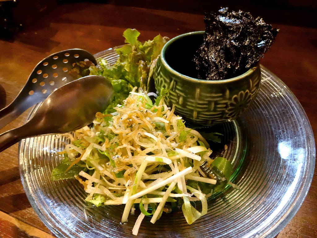 じゃこと九条ねぎのサラダ