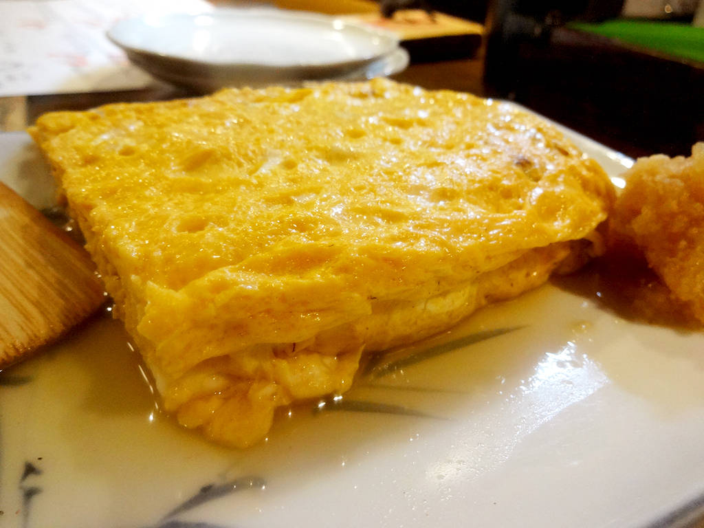 こだわり玉子のだし巻き