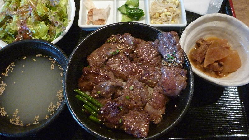 焼肉丼定食