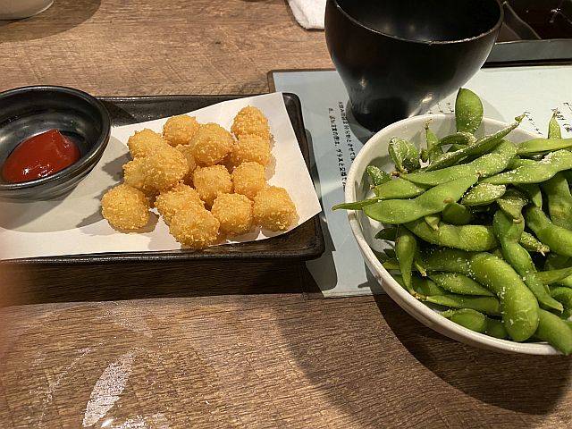 枝豆とチーズカリカリ揚げ