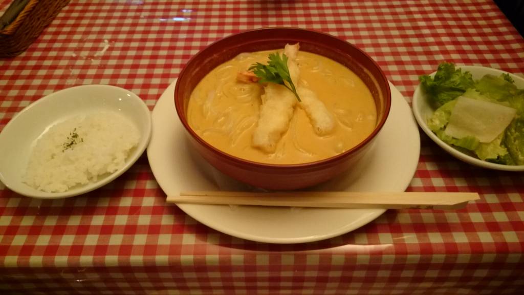 海老カレーうどん