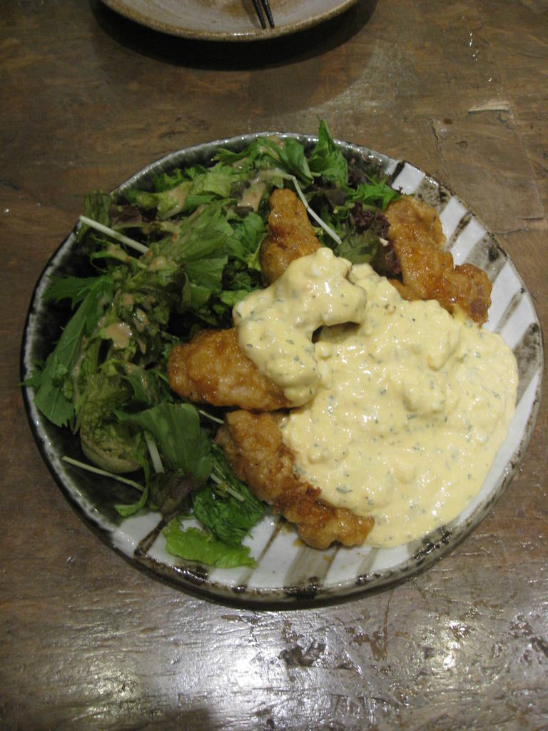 じとっこたたきネギまみれ　日向夏ポン酢