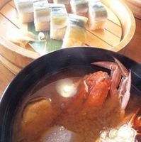 漁師汁とさんま寿司