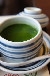 茶碗蒸し　ほうれん草あん掛け