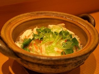 土鍋蟹ご飯