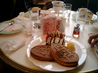 チョコバナナワッフルセット