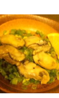 牡蠣の鉄板焼き