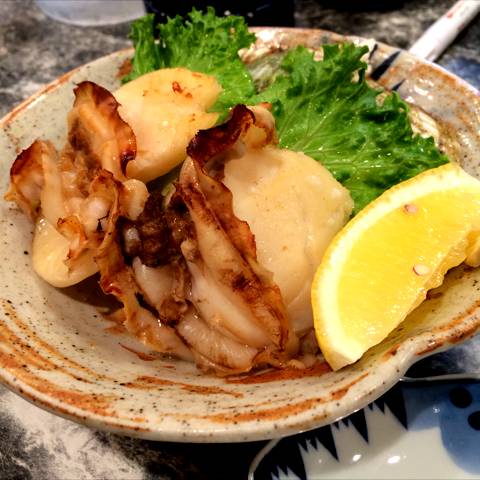 ホタテの塩焼き