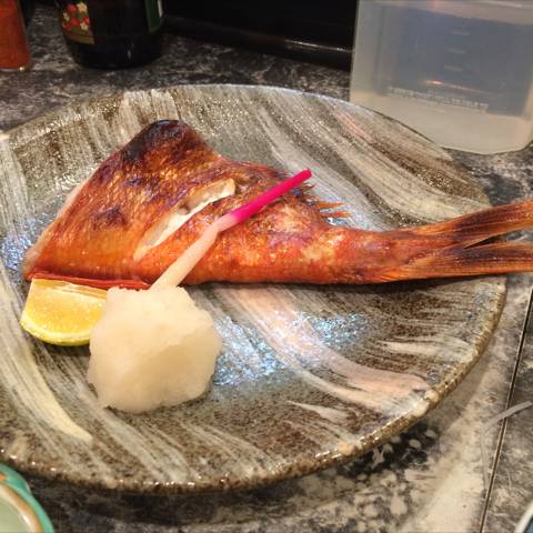 金目鯛の塩焼き