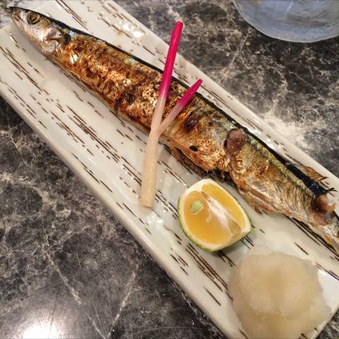 生サンマ塩焼き