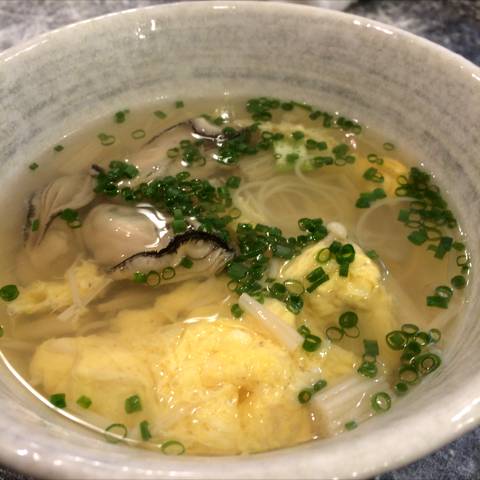 牡蠣のにゅうめん