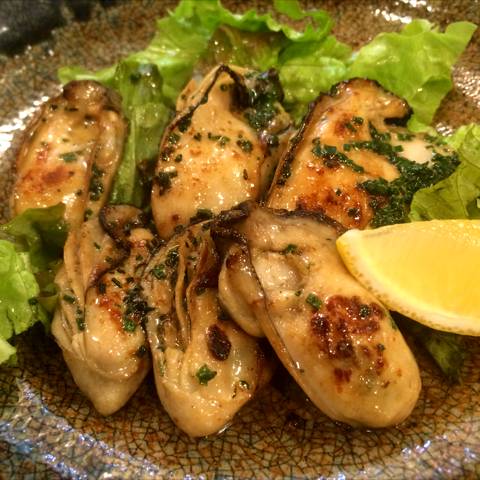 牡蠣のバター焼き