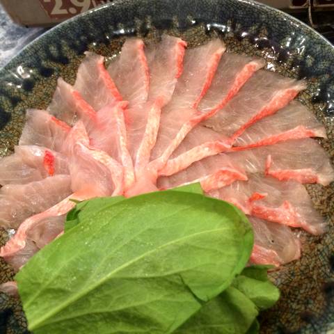 金目鯛のしゃぶしゃぶ