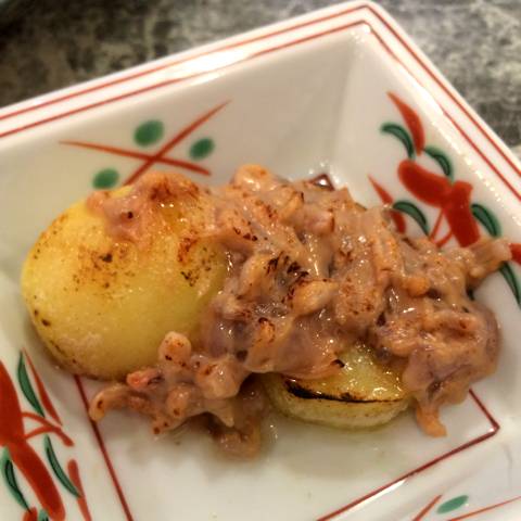 イカの塩辛のあぶり