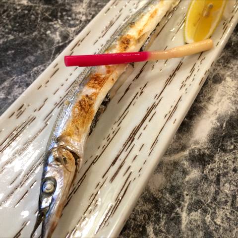 さよりの塩焼き