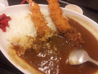 海老フライカレー