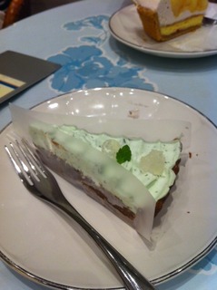 チョコとミントのタルト