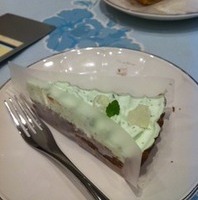 チョコとミントのタルト