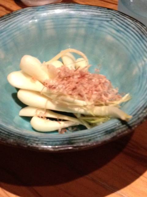 島らっきょうの味噌和え