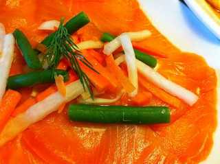 サーモンと彩野菜