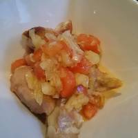 日替わりランチ　チキンステーキのガスパチ…