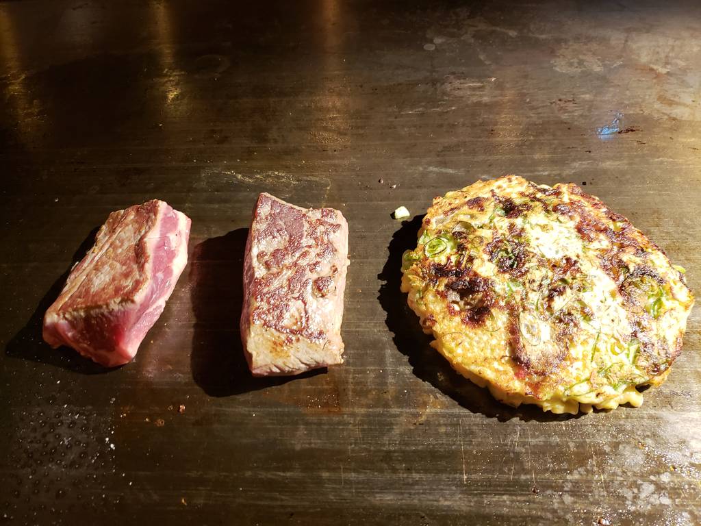 お好み焼き　ステーキ