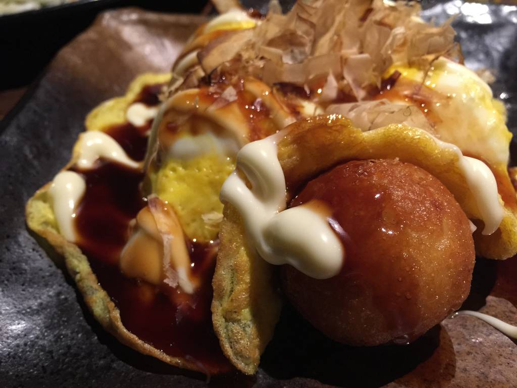 浪速のオムたこ焼き