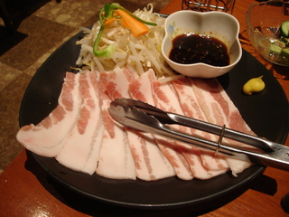 豚バラ野菜鉄板焼き