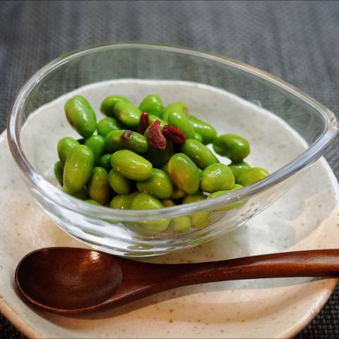 むき枝豆のガーリックマリネ