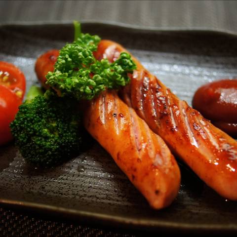 ソーセージのグリル