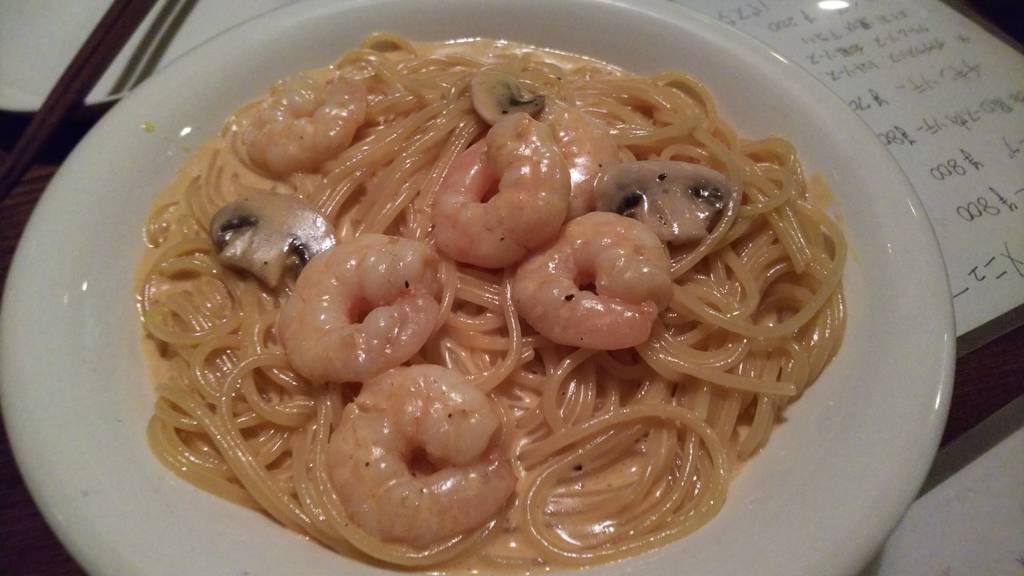 エビクリームパスタ