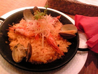 パスタのパエリアランチ