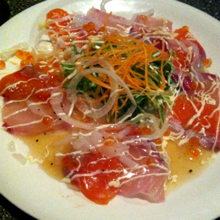 浪速の彩り海鮮のカルパッチョ