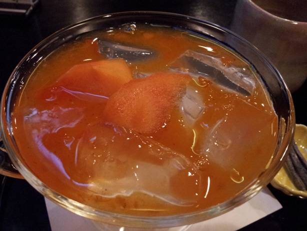 琥珀流しと小椀ぜんざい