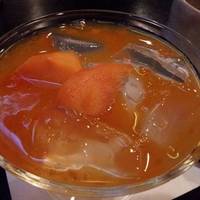 琥珀流しと小椀ぜんざい