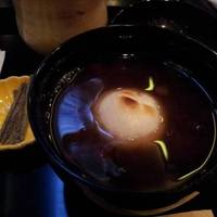 琥珀流しと小椀ぜんざい