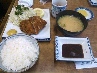 小ヒレカツ定食