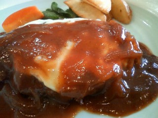 チーズ焼きメンチカツレツ