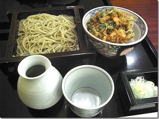 手打ち蕎麦と天丼セット