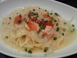 サーモンといくらの塩バター