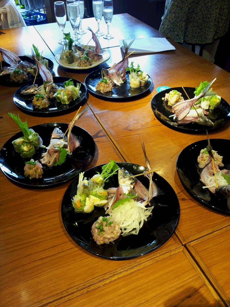 ＜料理教室＞あじのお造り・なめろう他