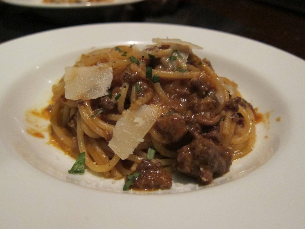 ボローニャ風ミートソース　スパゲッティ