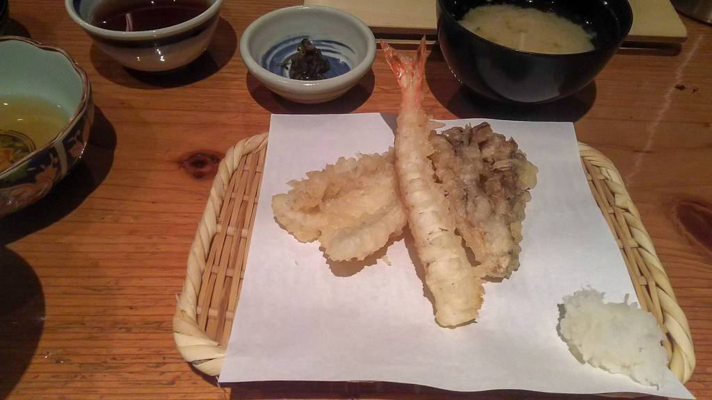 天ぷら定食松